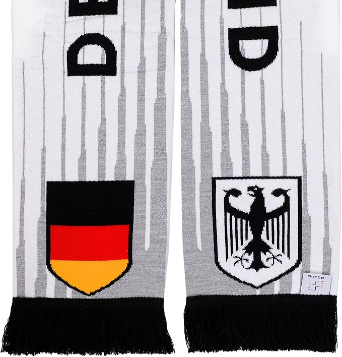 Euroscarves Germany Deutschland Soccer HD Knit Scarf