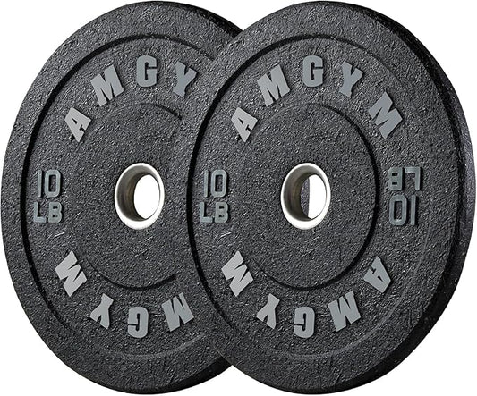 2 Inch Bumper Plates，10-500lbs，Barbell Rubber Olympic Weight Plates Set for Home Gym, Strength Training & Weight Lifting, Multiple Options Colors