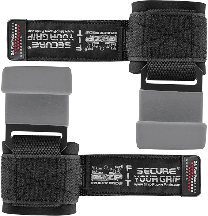Premium Weight Lifting Hooks & Straps for Pull Ups & Deadlifts - Padded, Heavy Duty, Power Lifting Grips for Men & Women