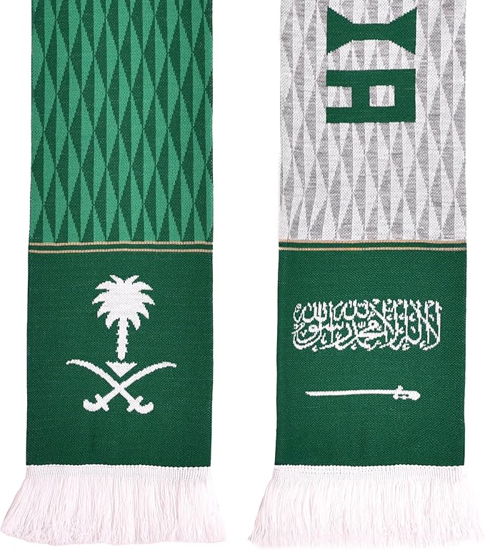 Euroscarves Saudi Arabia Soccer Knit Scarf