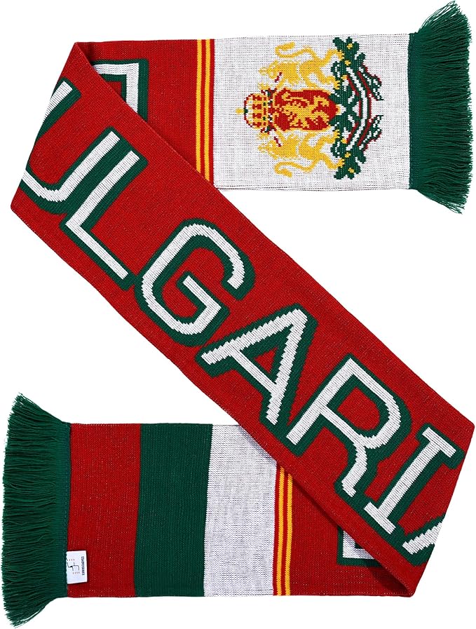 Euroscarves Bulgaria Soccer Knit Scarf