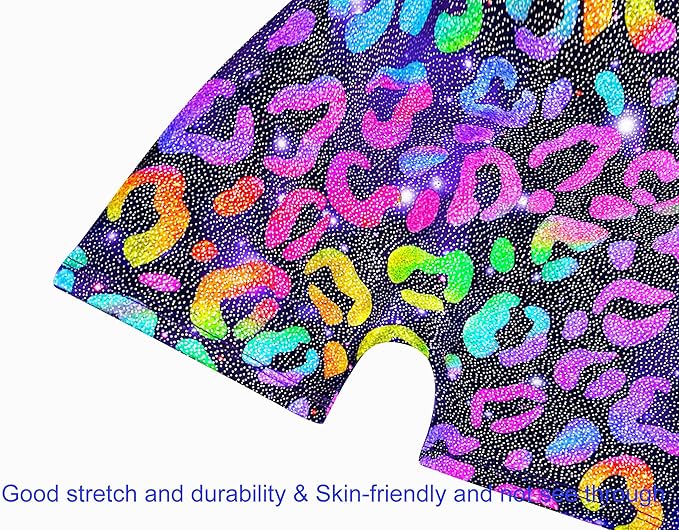 Domusgo Gymnastics Leotards for Girls Sparkly One-Piece Pro Kids Unitard Biketards with Shorts