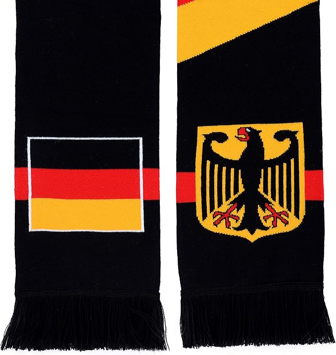 Euroscarves Germany Deutschland Soccer HD Knit Scarf