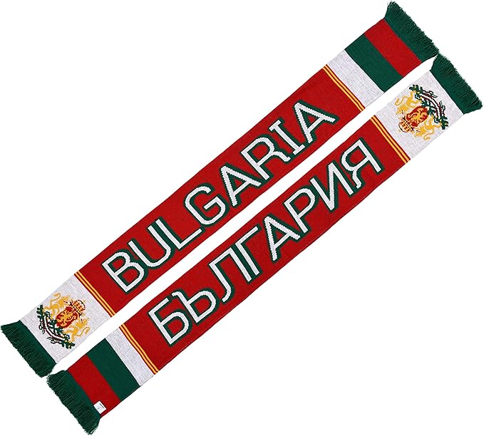 Euroscarves Bulgaria Soccer Knit Scarf