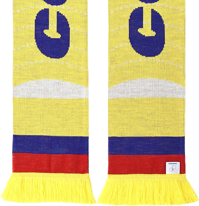 Euroscarves Colombia Soccer Knit Scarf (Cafeteros)