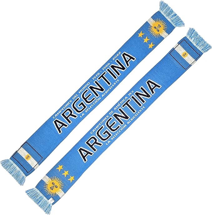 Euroscarves Argentina Soccer Knit Scarf