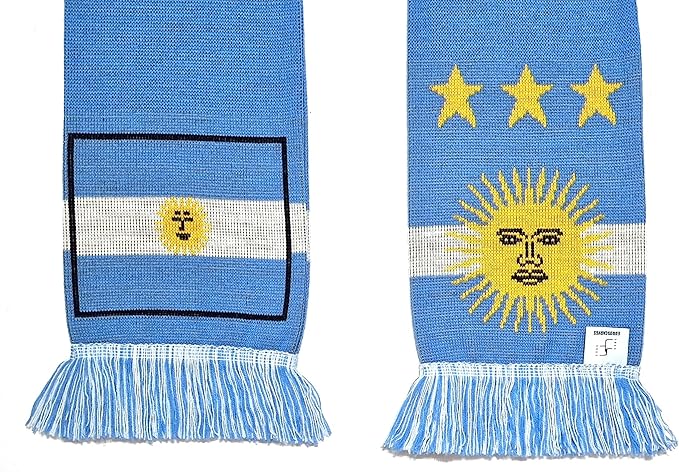 Euroscarves Argentina Soccer Knit Scarf
