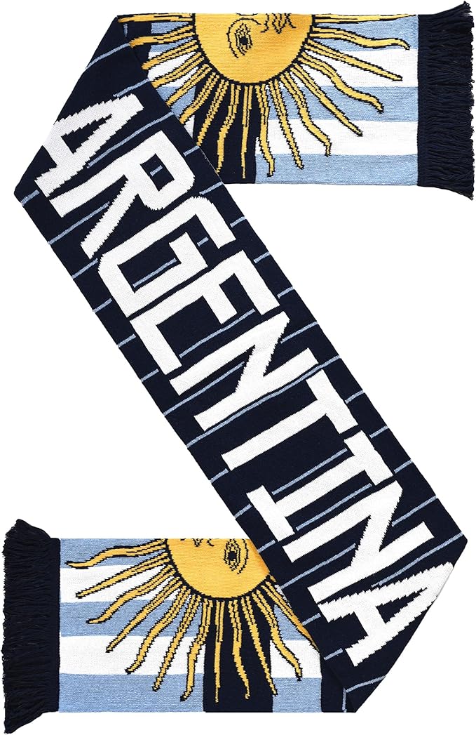 Euroscarves Argentina Recycled Cotton Soccer Knit Scarf