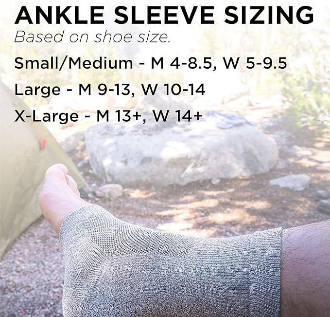 Incrediwear Ankle Sleeve – Ankle Brace for Joint Pain Relief, Sprained Ankle Support, Arthritis, Inflammation Relief, and Circulation, Support for Women and Men (Black, X-Large)