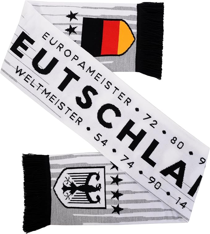 Euroscarves Germany Deutschland Soccer HD Knit Scarf