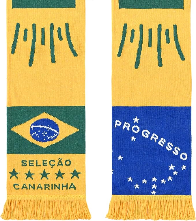 Euroscarves Brasil Recycled Cotton Soccer Knit Scarf