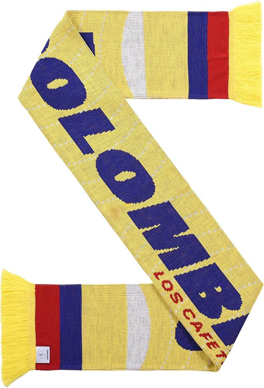 Euroscarves Colombia Soccer Knit Scarf (Cafeteros)