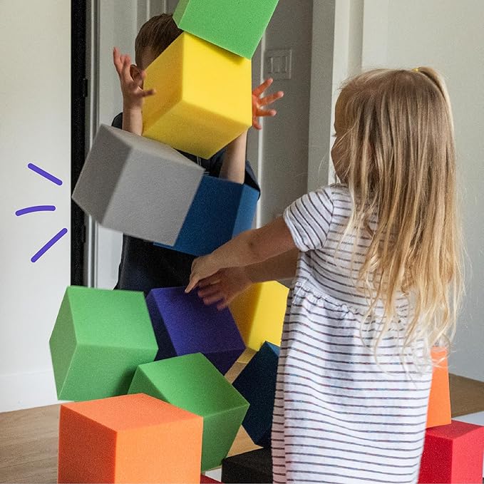 ENVIROLITE 8" Foam Cubes | Premium Quality Foam Cubes for Foam Pits | DIY Foam Pit | at Home Foam Cubes
