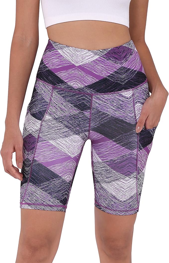 ODODOS Women's Tummy Control Biker Shorts 2.0 with Pockets High Waist Athletic Workout Yoga Shorts-3.5''/ 5"/ 8" / 10" Inseam