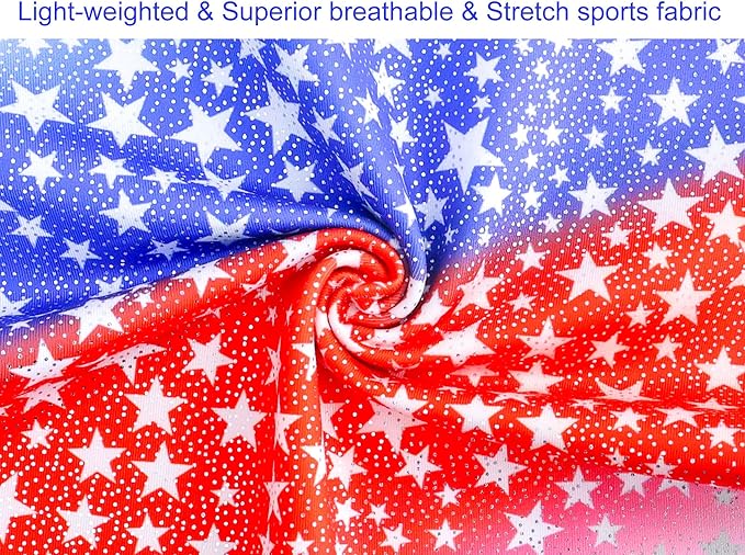 Domusgo Gymnastics Leotards for Girls Sparkly One-Piece Pro Kids Unitard Biketards with Shorts