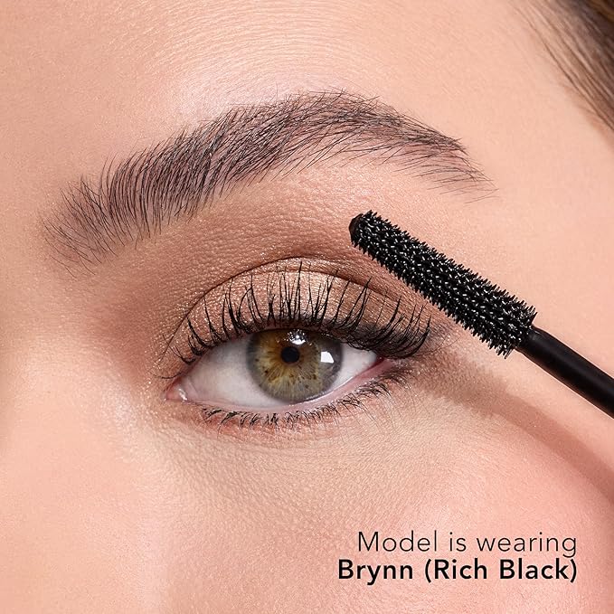Thrive Causemetics Liquid Lash Extensions Mascara, Tubing Thrive Mascara Lengthening, Volumizing & Curling, Smudge Proof, Washable, No Clumping or Flaking, Vegan & Cruelty Free, Brynn (Rich Black)