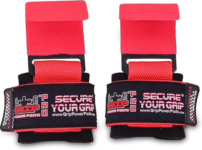 Premium Weight Lifting Hooks & Straps for Pull Ups & Deadlifts - Padded, Heavy Duty, Power Lifting Grips for Men & Women