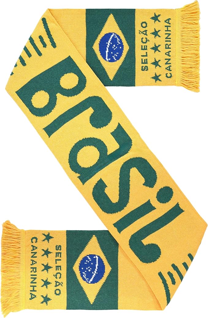Euroscarves Brasil Recycled Cotton Soccer Knit Scarf