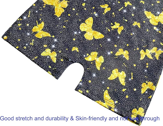 Domusgo Gymnastics Leotards for Girls Sparkly One-Piece Pro Kids Unitard Biketards with Shorts