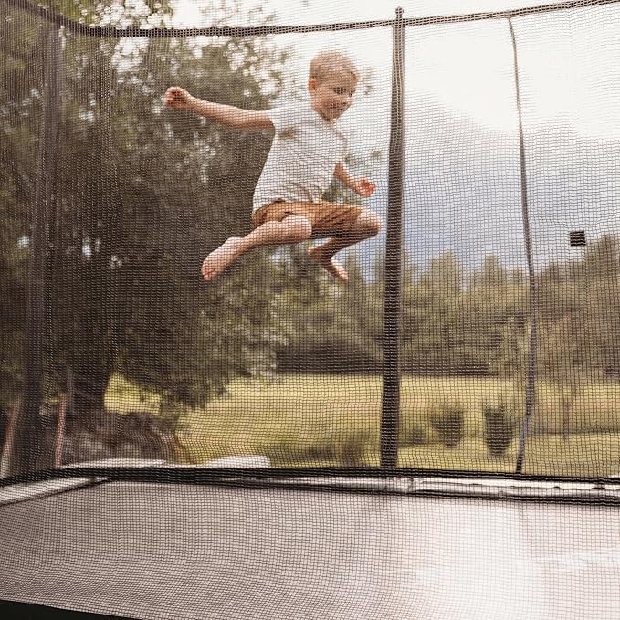 ACON 16 HD Rectangular Trampoline with Safety Enclosure & Ladder – Heavy-Duty Steel Frame, Dual-Layer SafeMat System, ASTM & CE Certified for Family Fun