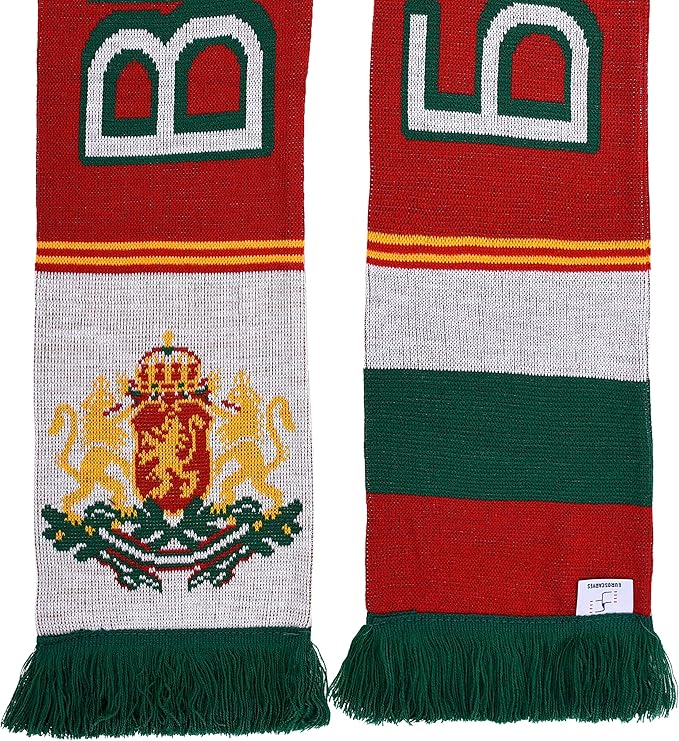 Euroscarves Bulgaria Soccer Knit Scarf