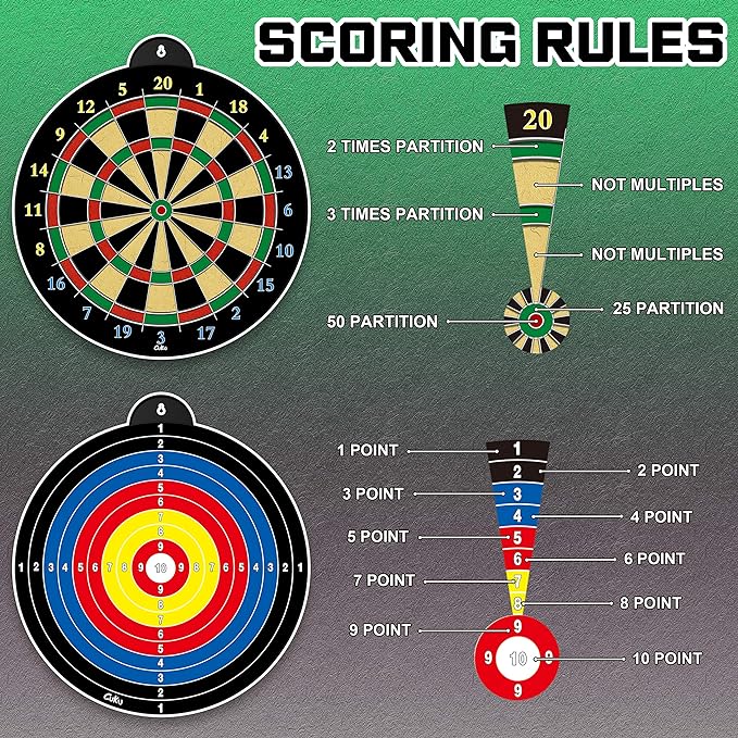 Magnetic Dart Board - 12pcs Magnetic Darts - Excellent Indoor Game and Party Games - Gifts for 5 6 7 8 9 10 11 12 Year Old Boy Kids